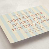 "we're having a party" - Baby Shower Invitations in Powder Blue by Ellen Schlegelmilch - Detail