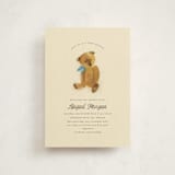 "Vintage Teddy" - Baby Shower Invitations in Glacier by Kimberly Morgan - Front