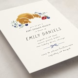 "Bonjour" - Baby Shower Invitations in Blueberry by Kate Ahn - Detail