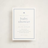 "Heartbeat" - Baby Shower Invitations in Provincial Blue by Stacey Meacham - Front