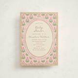 "Botanical maximalism" - Baby Shower Invitations in Poppy by Creo Study - Front