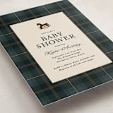 "Wesley" - Baby Shower Invitations in Juniper by Kate Ahn - Detail