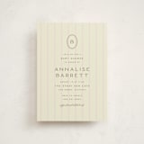 "stitched lines" - Baby Shower Invitations in Blush by Ellen Schlegelmilch - Front