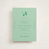 "Vintage Classic" - Baby Shower Invitations in Mint by Jen Ramsey - Front