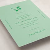 "Vintage Classic" - Baby Shower Invitations in Mint by Jen Ramsey - Detail