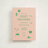 "Needlepoint" - Baby Shower Invitations in Grass by Claire - Front