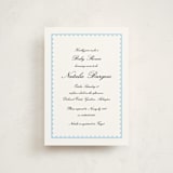 "Sweetly Scalloped" - Baby Shower Invitations in Sky by Catherine Culvenor - Front