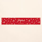 "Merry Christmas Sparkle Snow" - Holiday Belly Bands in Cherry by Alethea and Ruth - Front