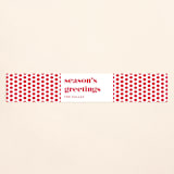 "this is merry" - Holiday Belly Bands in Cranberry by Carrie ONeal - Front