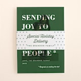 "You Made the List" - Holiday Belly Bands in Evergreen by Amy Payne - Assembled