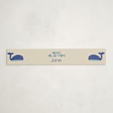 "Whale Hello" - Baby Shower Belly Bands in Sea by Harriet Richter - Front