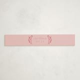 "Wildflower" - Baby Shower Belly Bands in Rose by Leah Bisch - Front