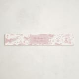 "Baby Toile" - Baby Shower Belly Bands in Blush by Teju Reval - Front