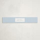 "Painted Bow" - Baby Shower Belly Bands in Sky by Teju Reval - Front