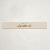 "Pumpkins + Bows" - Baby Shower Belly Bands in Cornflower by Laura Hankins - Front