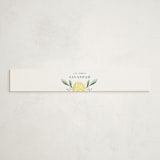 "Lemons" - Baby Shower Belly Bands in Pale Blue by Megan Cash - Front