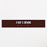 "Baby Brewing" - Baby Shower Belly Bands in Grain by Erica Krystek - Front