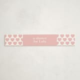 "itsy" - Baby Shower Belly Bands in Sweet Pink by Sara Hicks Malone - Front