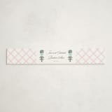 "Tiny Topiary" - Baby Shower Belly Bands in Aquamarine by Jackie Crawford - Front
