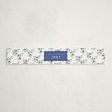 "Bonjour" - Baby Shower Belly Bands in Blueberry by Kate Ahn - Front