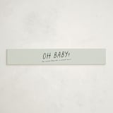 "Bring diapers" - Baby Shower Belly Bands in Mint by Lea Delaveris - Front