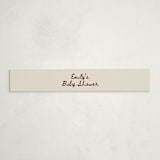 "Bow Corners" - Baby Shower Belly Bands in Rosewood by Cass Loh - Front