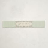 "Little Welcome" - Baby Shower Belly Bands in Seafoam by Jackie Crawford - Front