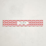 "Wavy Frame Fun" - Baby Shower Belly Bands in Watermelon by Ro Pacifico - Front