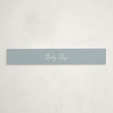 "Baby Bow" - Baby Shower Belly Bands in Denim by Ani Somi - Front