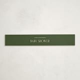 "Prep Room" - Baby Shower Belly Bands in Taupe by Ashlee Townsend - Front
