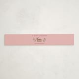 "Trellis" - Baby Shower Belly Bands in Mulberry by Sarah Knight - Front
