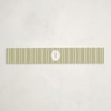 "Ribbon Toss" - Baby Shower Belly Bands in Lemon by Robert and Stella - Front