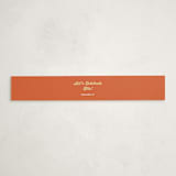 "Modern Peach Floral" - Baby Shower Belly Bands in Daffodil by Felicia Balestrere - Front