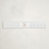 "Pinstripe" - Baby Shower Belly Bands in Cloud by Sarah Knight - Front