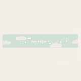 "baby balloon ride" - Baby Shower Belly Bands in Seafoam by peetie design - Front