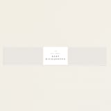 "Classic Book Request" - Baby Shower Belly Bands in Baby Powder by Minted - Front