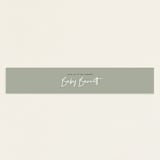 "Eucalypta" - Baby Shower Belly Bands in Lilypad by Petra Kern - Front