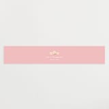 "Little Chick" - Baby Shower Belly Bands in Blush by Carolyn MacLaren - Front