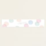 "Polka Dot Party" - Baby Shower Belly Bands in Confetti by Pixel and Hank - Front