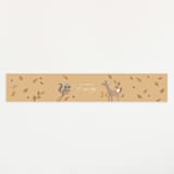 "Woodland autumn" - Baby Shower Belly Bands in Pumpkin by Jennifer Wick - Front