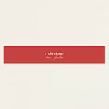 "merry little stockings" - Baby Shower Belly Bands in Cranberry by Rebecca Durflinger - Front