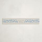 "Vintage Bow" - Baby Shower Belly Bands in Baby Blues by Lehan Veenker - Front
