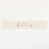 "Winnie" - Baby Shower Belly Bands in Rose by Robert and Stella - Front