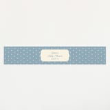 "French Frame" - Baby Shower Belly Bands in Powder by Robert and Stella - Front