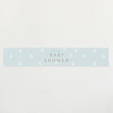 "Daisies" - Baby Shower Belly Bands in Baby Blue by Ani Somi - Front