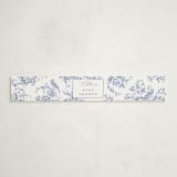 "Dreamy Toile" - Baby Shower Belly Bands in Blueberry by Teju Reval - Front