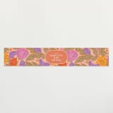 "Vintage Garden" - Baby Shower Belly Bands in Peach by Simona Camp - Front