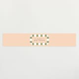 "Boardwalk" - Baby Shower Belly Bands in Peach by Baumbirdy - Front