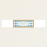 "Knightsbridge" - Baby Shower Belly Bands in Sky by Jackie Crawford - Front