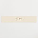 "Medieval Letters Fairytale" - Baby Shower Belly Bands in Peach by Becky Nimoy - Front